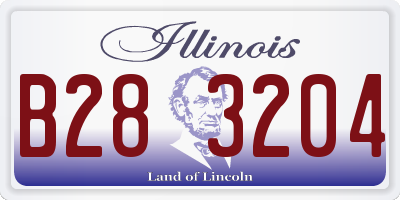 IL license plate B283204