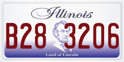 IL license plate B283206