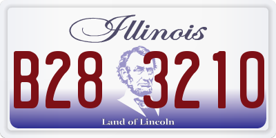 IL license plate B283210