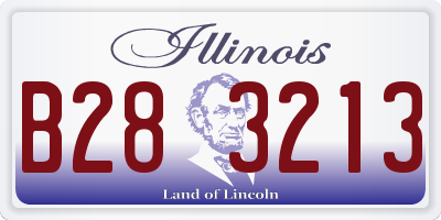 IL license plate B283213