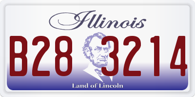 IL license plate B283214