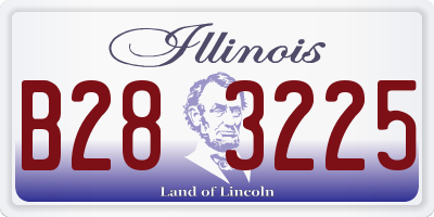 IL license plate B283225