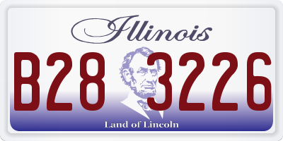 IL license plate B283226