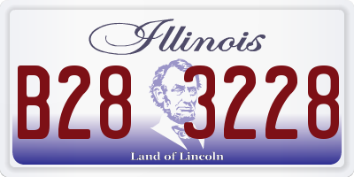 IL license plate B283228