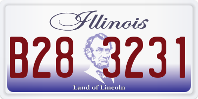 IL license plate B283231
