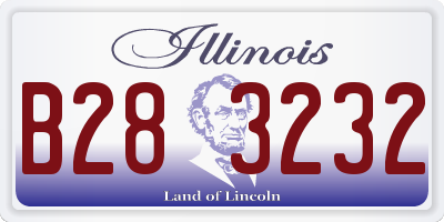 IL license plate B283232