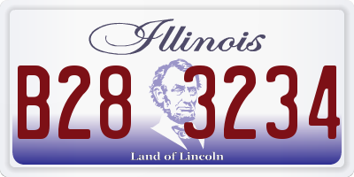 IL license plate B283234