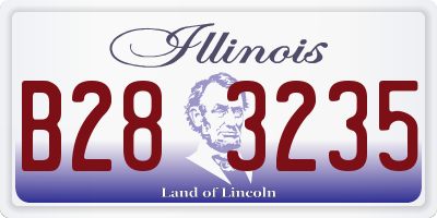 IL license plate B283235