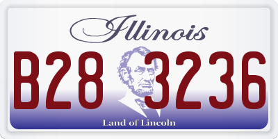 IL license plate B283236