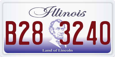 IL license plate B283240