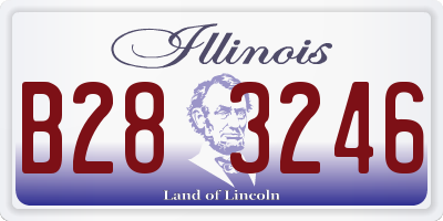 IL license plate B283246