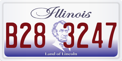 IL license plate B283247