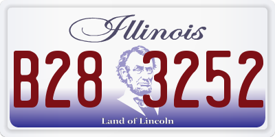 IL license plate B283252