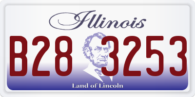 IL license plate B283253