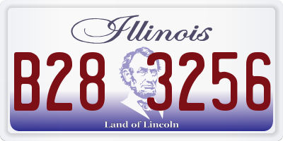 IL license plate B283256