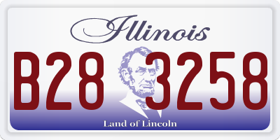 IL license plate B283258