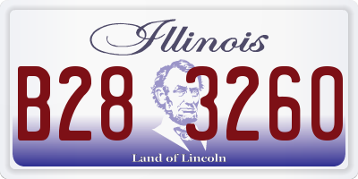 IL license plate B283260