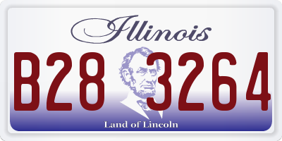 IL license plate B283264