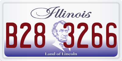 IL license plate B283266