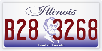 IL license plate B283268