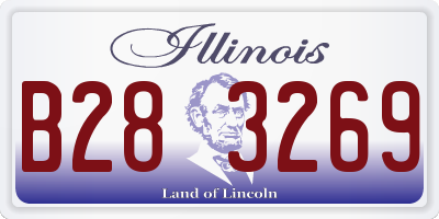 IL license plate B283269