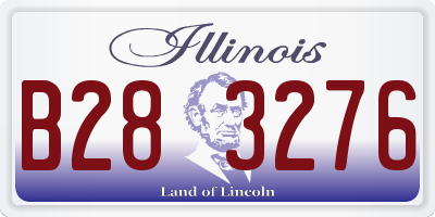 IL license plate B283276