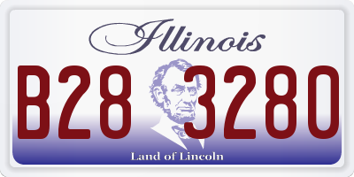 IL license plate B283280