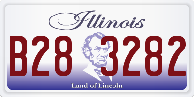 IL license plate B283282