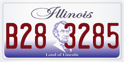 IL license plate B283285