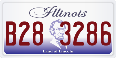 IL license plate B283286