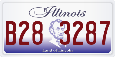 IL license plate B283287