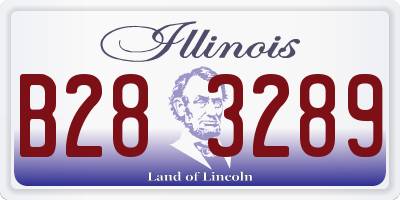 IL license plate B283289