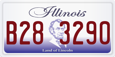 IL license plate B283290