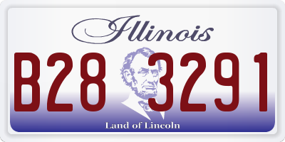 IL license plate B283291
