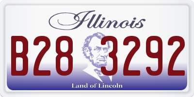 IL license plate B283292