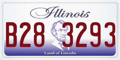 IL license plate B283293