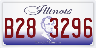 IL license plate B283296