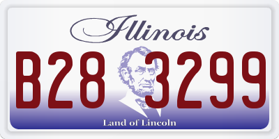 IL license plate B283299