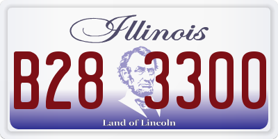 IL license plate B283300