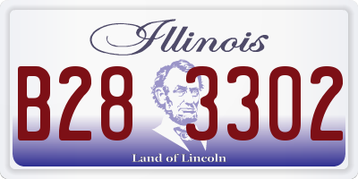 IL license plate B283302