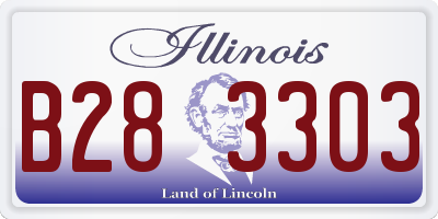 IL license plate B283303
