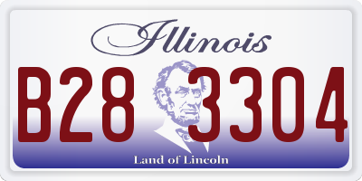 IL license plate B283304