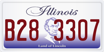 IL license plate B283307