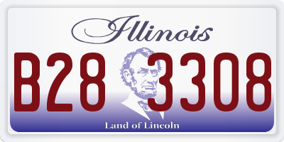 IL license plate B283308