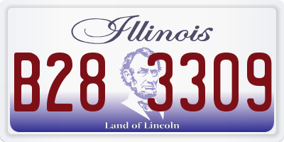 IL license plate B283309