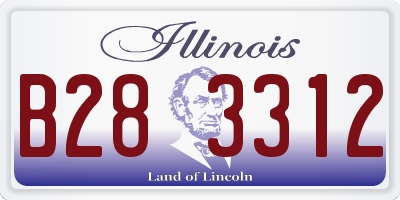IL license plate B283312