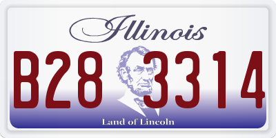 IL license plate B283314