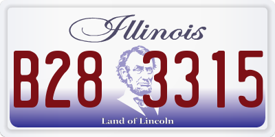 IL license plate B283315