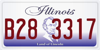 IL license plate B283317