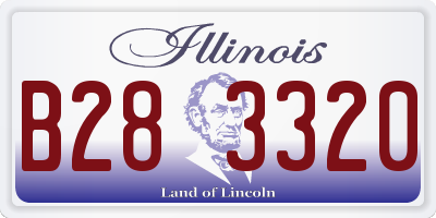 IL license plate B283320